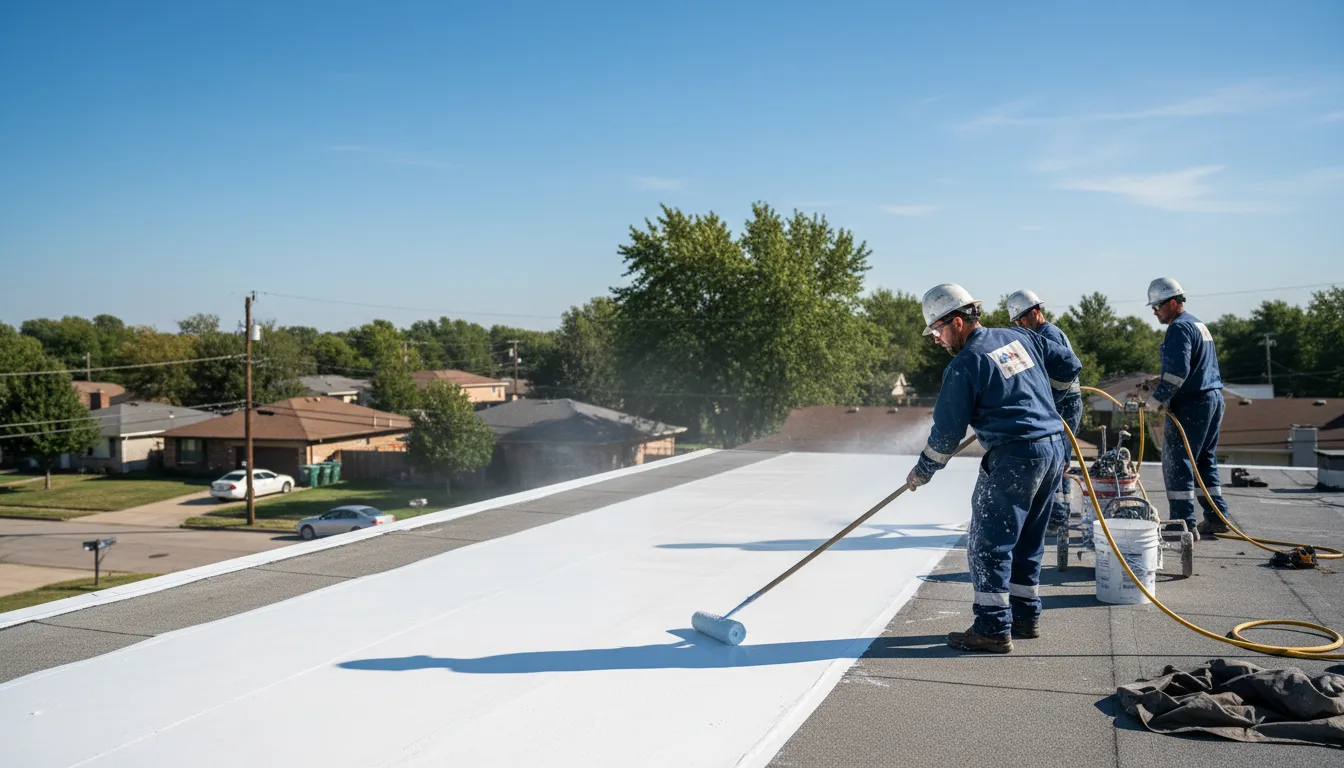 Commercial roof coating in Windsor, MO near me